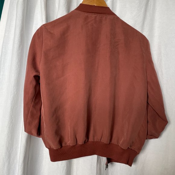 American Apparel Amelia Bomber Lightweight Bomber Jacket - Picture 2 of 6